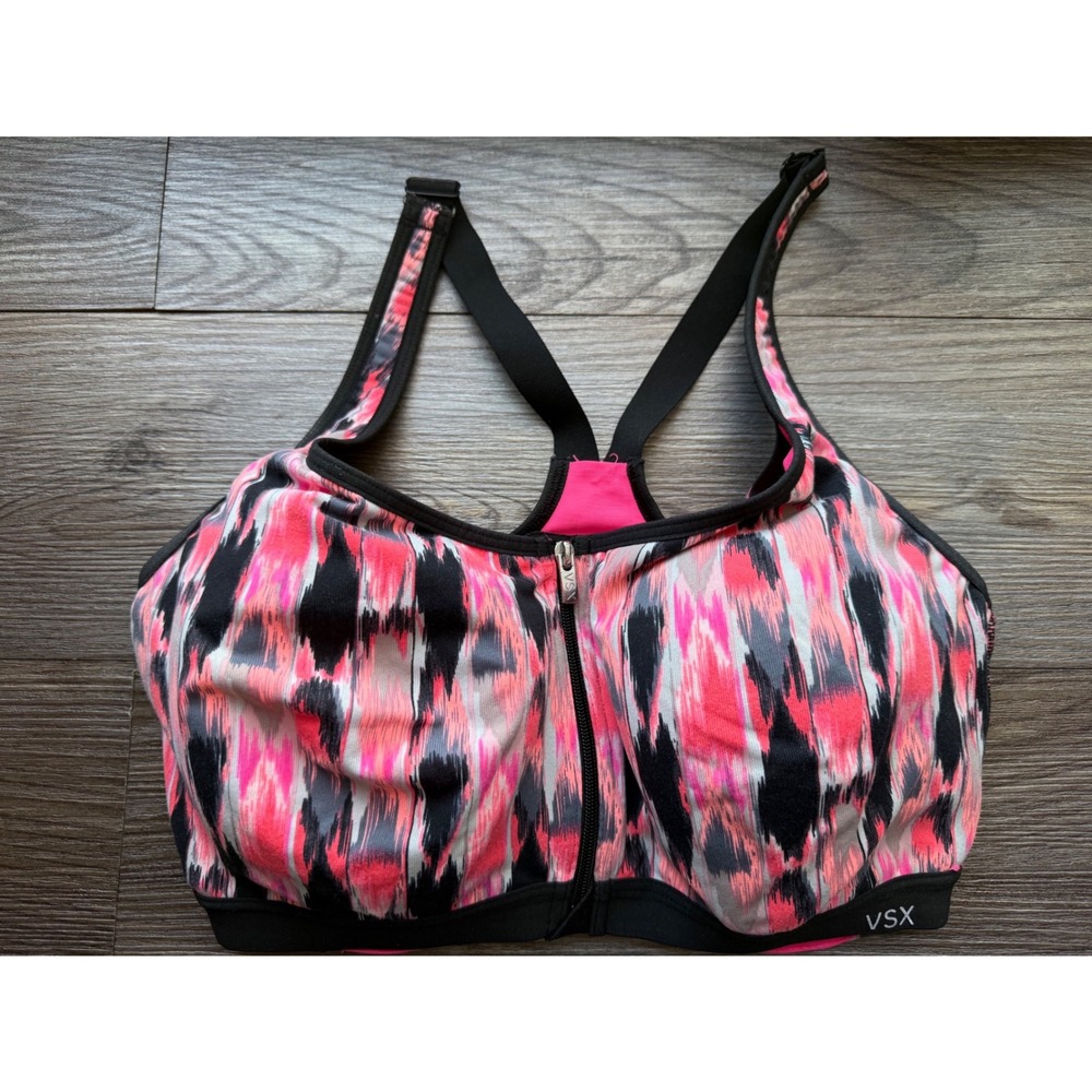 Victoria's‎ Secret VSX Knockout Front Close Sport Bra 36DD Pink